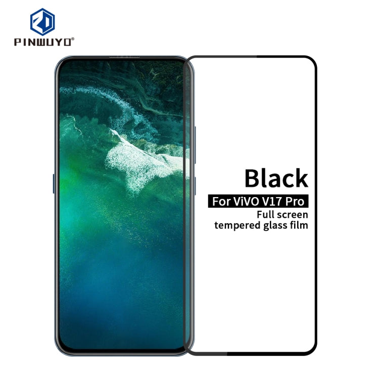 PINWUYO 9H 2.5D Full Screen Tempered Glass Film, For  VIVO V17 Pro, For  VIVO S5