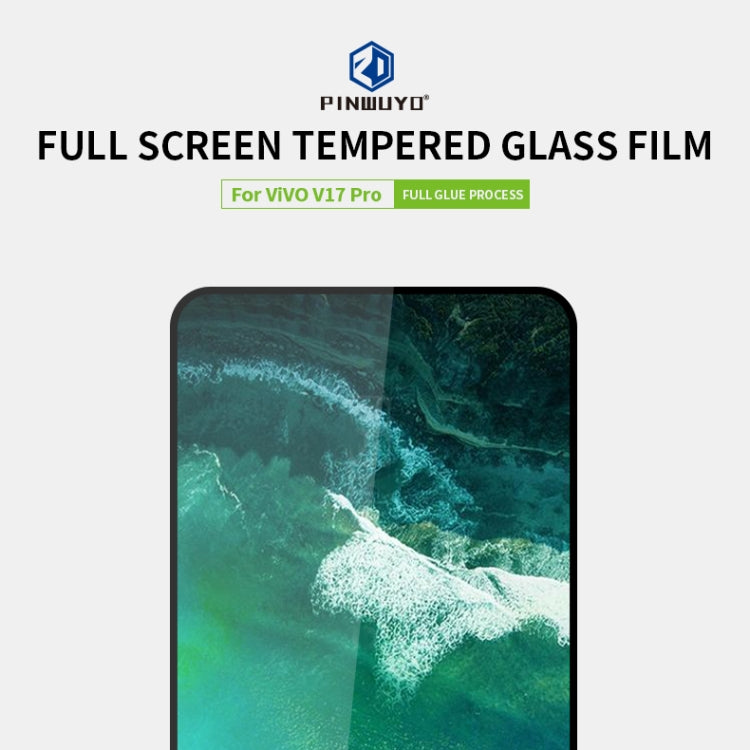 PINWUYO 9H 2.5D Full Screen Tempered Glass Film, For  VIVO V17 Pro, For  VIVO S5