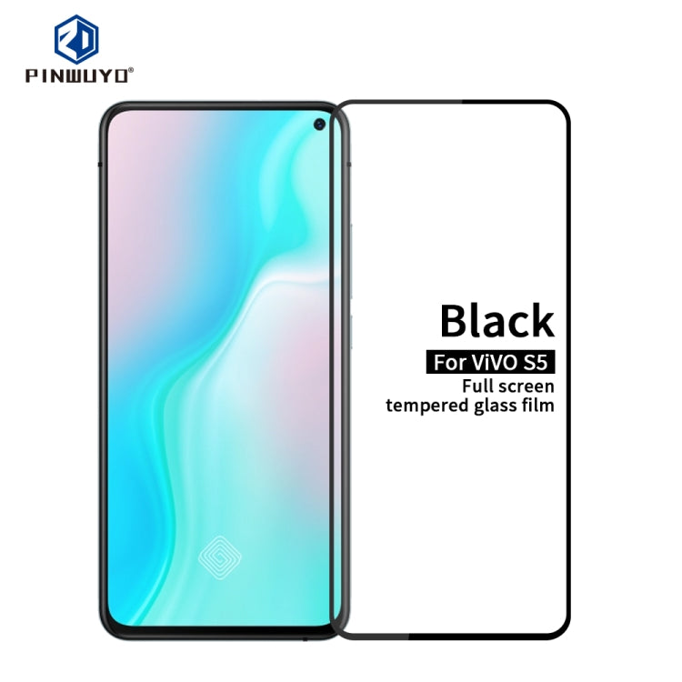 PINWUYO 9H 2.5D Full Screen Tempered Glass Film, For  VIVO V17 Pro, For  VIVO S5