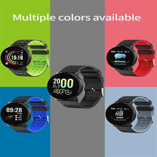119plus 1.3inch IPS Color Screen Smart Watch IP68 Waterproof,Support Call Reminder /Heart Rate Monitoring/Blood Pressure Monitoring/Blood Oxygen Monitoring