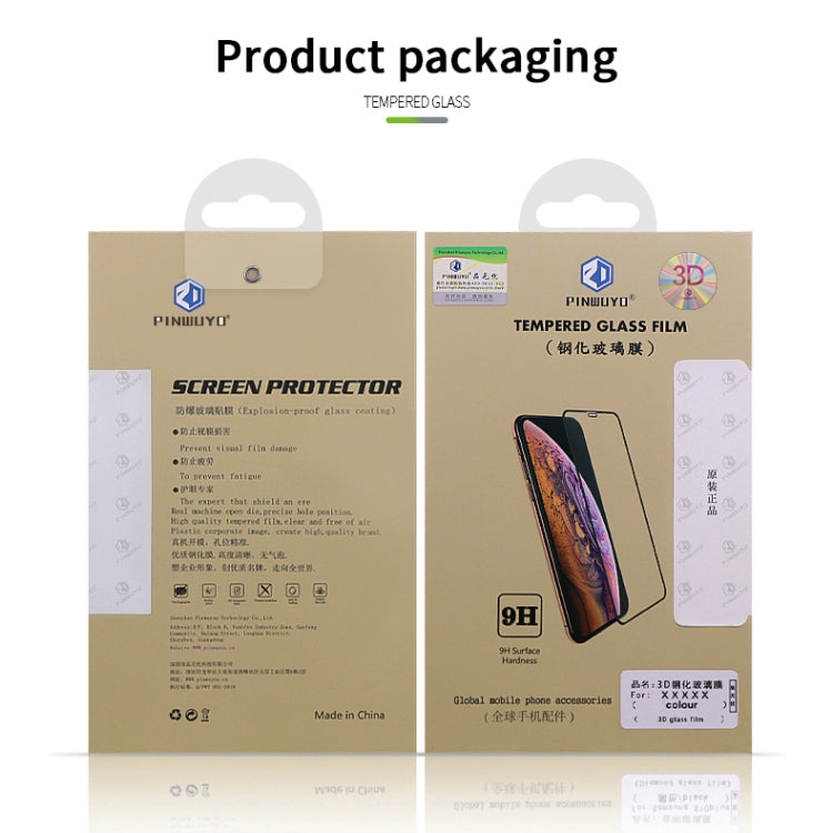 PINWUYO 9H 3D Curved Full Screen Explosion-proof Tempered Glass Film, For Huawei  Mate 30, For Huawei Honor V30 / Nova 6, For Xiaomi Redmi K30, For OnePlus 7T, For Vivo Z5x