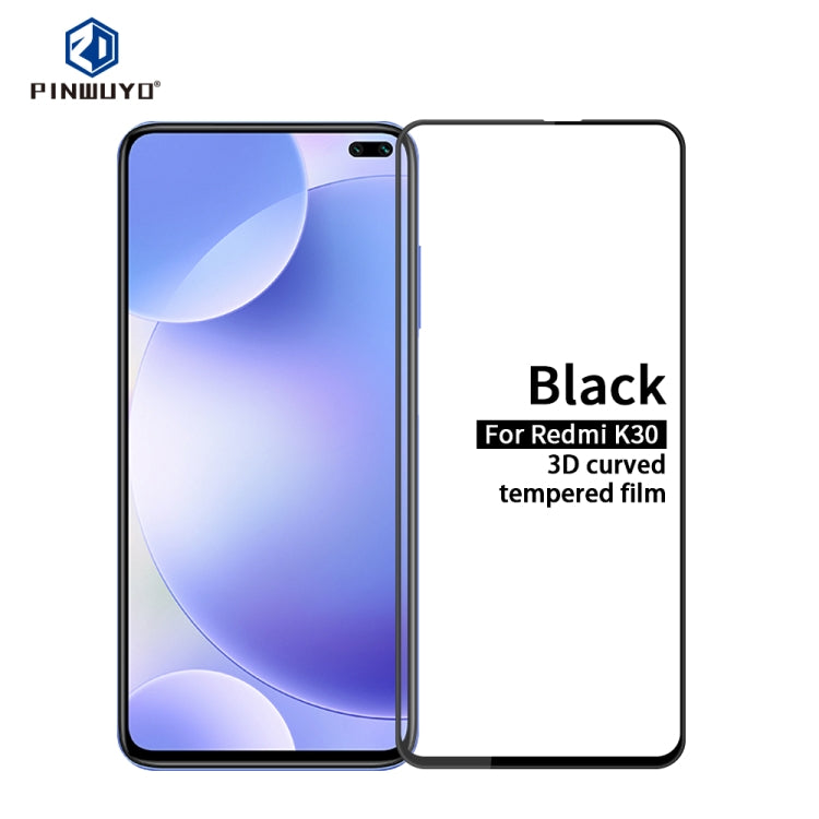 PINWUYO 9H 3D Curved Full Screen Explosion-proof Tempered Glass Film, For Huawei  Mate 30, For Huawei Honor V30 / Nova 6, For Xiaomi Redmi K30, For OnePlus 7T, For Vivo Z5x