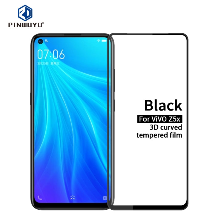 PINWUYO 9H 3D Curved Full Screen Explosion-proof Tempered Glass Film, For Huawei  Mate 30, For Huawei Honor V30 / Nova 6, For Xiaomi Redmi K30, For OnePlus 7T, For Vivo Z5x