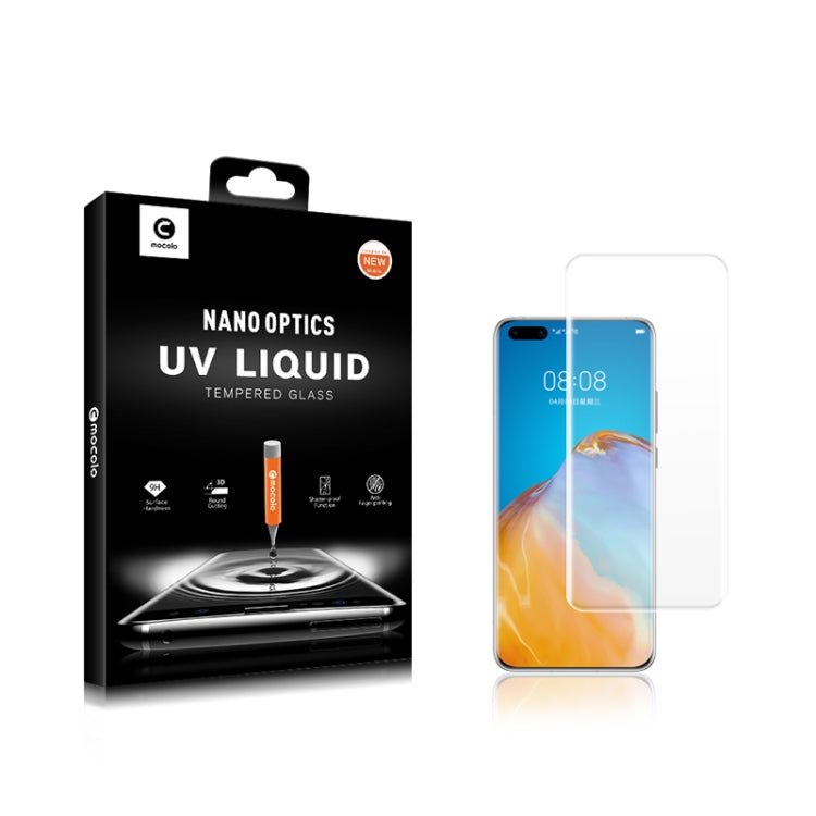 For P40 Pro mocolo 9H 3D Full Screen UV Screen Film, For Huawei P40 Pro