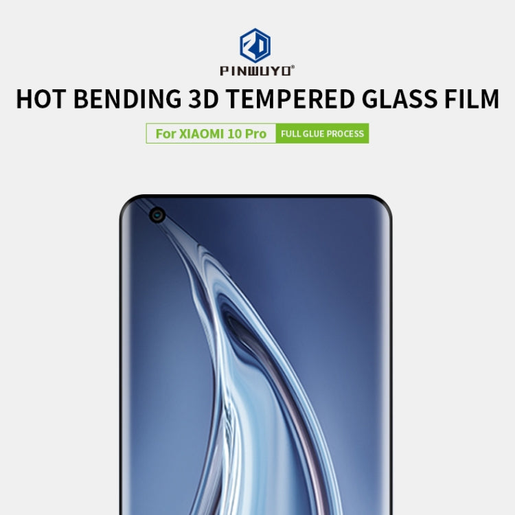 PINWUYO 9H 3D Hot Bending Tempered Glass Film, For Xiaomi Mi 10 Pro, For OPPO Find X2, For OPPO Find X2 Pro