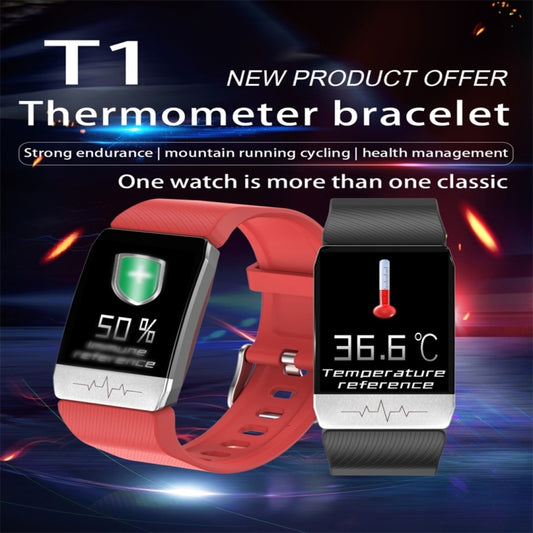 T1 1.14 inch Color Screen Smart Watch IP67 Waterproof,Support Call Reminder /Heart Rate Monitoring/Sedentary Reminder/Sleep Monitoring/ECG Monitoring