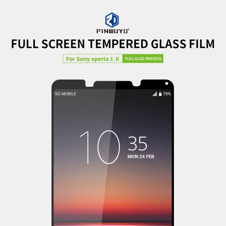 PINWUYO 9H 2.5D Full Screen Tempered Glass Film, For Sony Xperia 1 II, For OPPO A92s, For OPPO Ace2