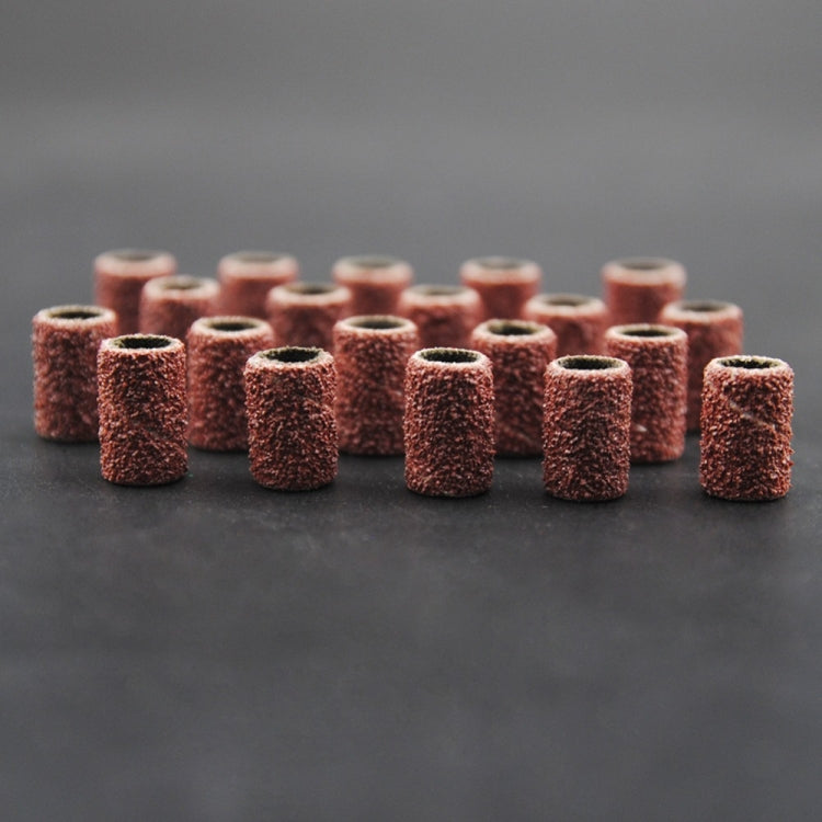 100pcs / Pack Nail Art Electric Grinder Accessories Sandpaper Ring Sand Cloth Ring Grinding Ring, 80#, 120#