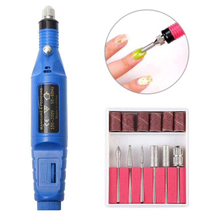 1 Set Power Professional Electric Manicure Machine Pen Pedicure Nail File Nail Tools 6 bits Drill Nail Drill Machine, US Plug Rose Red, US Plug Blue, US Plug White, EU Plug White, EU Plug Rose Red, EU Plug Black, EU Plug Green, EU Plug Pink, EU Plug Blue