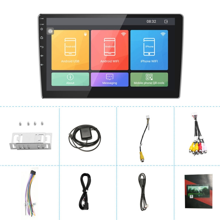 Universal Machine Android Smart Navigation Car Navigation DVD Reversing Video Integrated Machine, 9inch 1+16G Standard, 9inch 2+16G Standard, 9inch 2+32G Standard, 10inch 1+16G Standard, 10inch 2+16G Standard, 10inch 2+32G Standard���������������������...