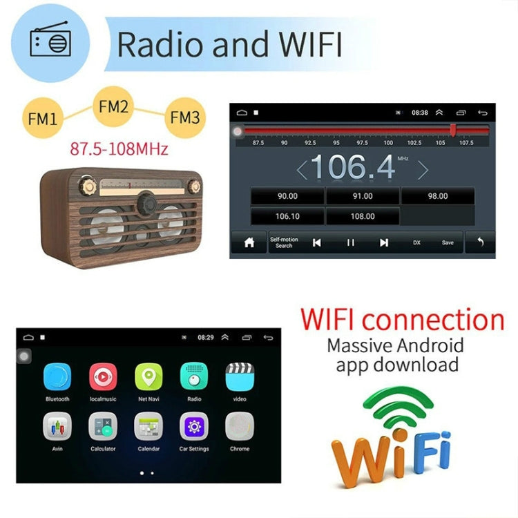Universal Machine Android Smart Navigation Car Navigation DVD Reversing Video Integrated Machine, 9inch 1+16G Standard, 9inch 2+16G Standard, 9inch 2+32G Standard, 10inch 1+16G Standard, 10inch 2+16G Standard, 10inch 2+32G Standard���������������������...