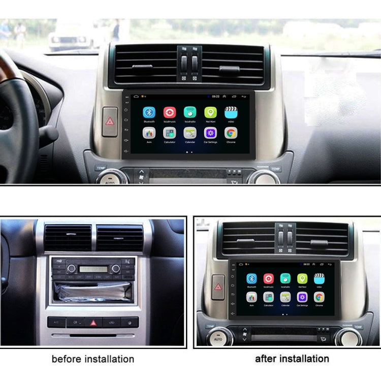 Car 7 inch Universal Android Navigation MP5 Player GPS Bluetooth Car Navigation All-in-one, Standard +4 Lights Camera, Standard +8 Lights Camera