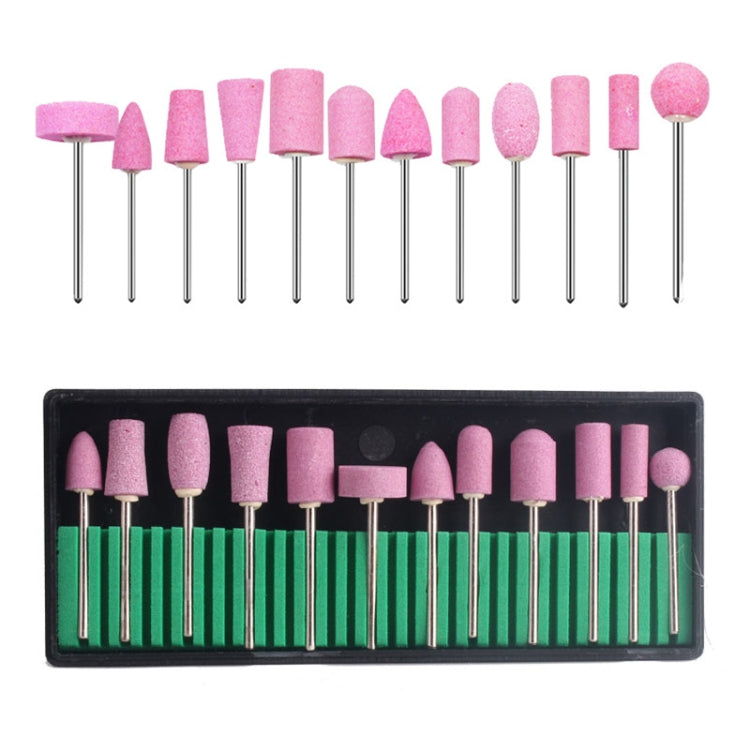 12 in 1 Nail Shaped Quartz Sanding Head Electric Sanding Machine Accessories