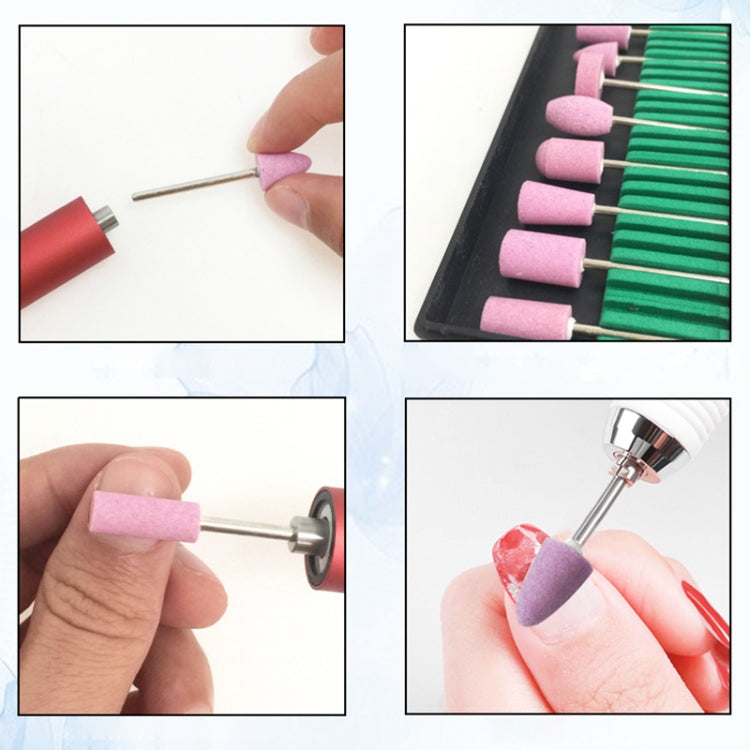 12 in 1 Nail Shaped Quartz Sanding Head Electric Sanding Machine Accessories