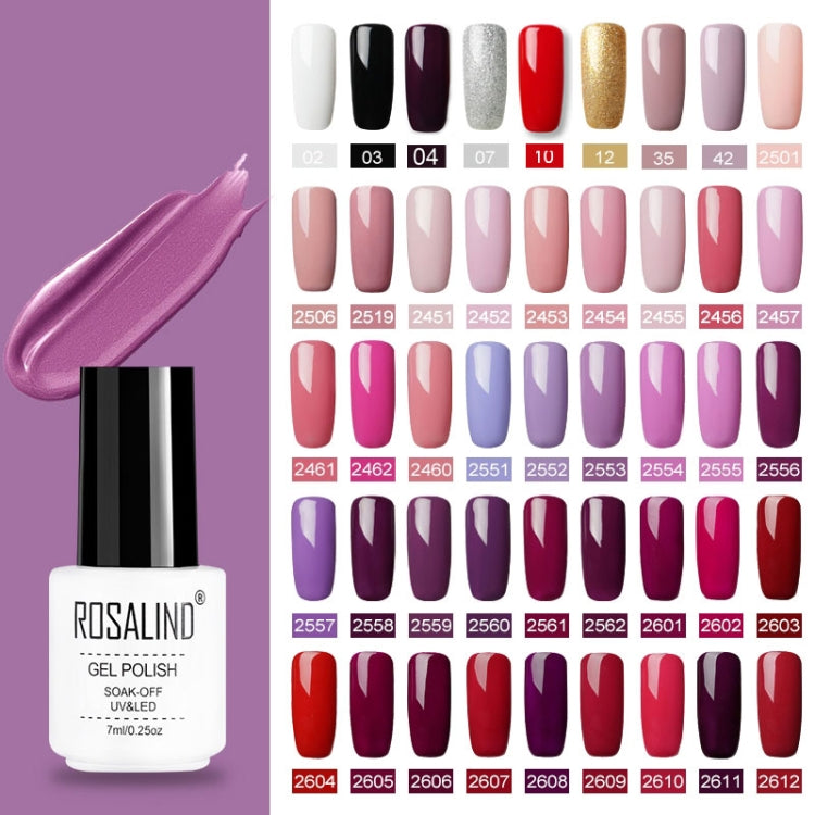 ROSALIND Gel Polish Set UV Semi Permanent Primer Top Coat Poly Gel Varnish Nail Art Manicure Gel, Capacity: 7ml, 2pcs 40, 02, 03, 10, 2452, 2455, 2456, 2458, 2459, 2460, 2501, 2506, 2519, 2551, 2552, 2554, 2555, 2556, 2557, 2558, 2559, 2560, 2561, 2562
