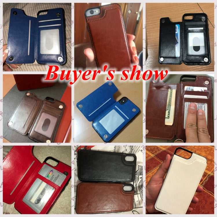For iPhone XR Retro PU Leather Case Multi Card Holders Phone Case, For iPhone XR
