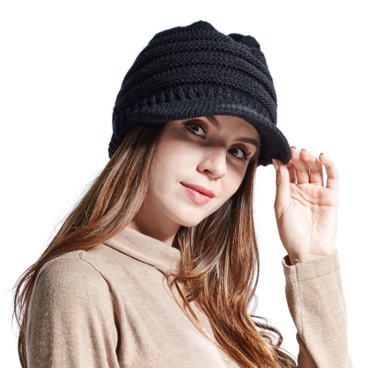 YZ Binaural Call Music Bluetooth Cap Winter Warm Wireless Headset Cap