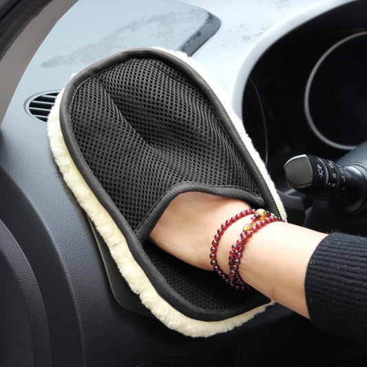 Plush Car Cleaning Waxing Gloves