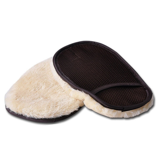 Plush Car Cleaning Waxing Gloves