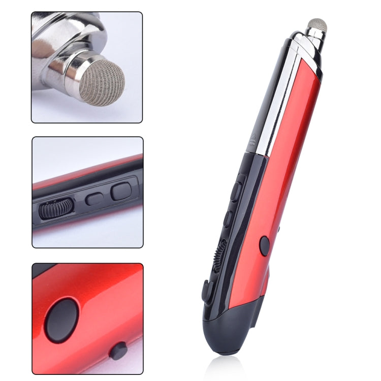 PR-08 1600DPI 6 Keys 2.4G Wireless Electronic Whiteboard Pen Multi-Function Pen Mouse PPT Flip Pen