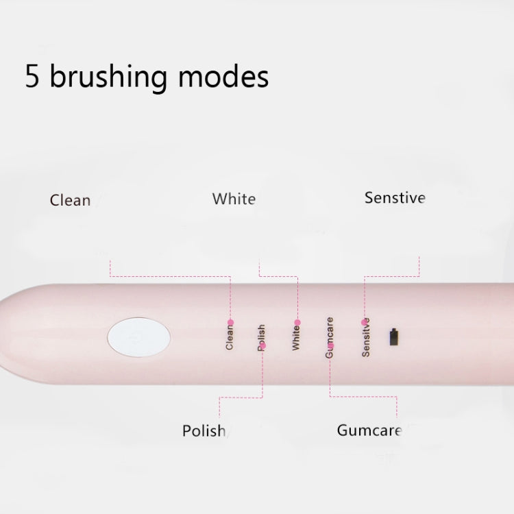 DELIPU Electric Toothbrush Rechargeable Sonic 5-Speed Adjustment Children Adult Household Waterproof Soft Hair Whitening Toothbrush, USB Charging Cable  (Blue), USB Charging Cable (White), USB Charging Stand (Blue), USB Charging Stand(Pink)������������...
