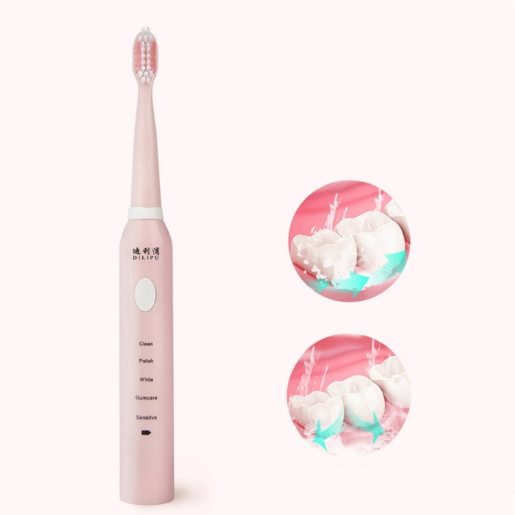 DELIPU Electric Toothbrush Rechargeable Sonic 5-Speed Adjustment Children Adult Household Waterproof Soft Hair Whitening Toothbrush, USB Charging Cable  (Blue), USB Charging Cable (White), USB Charging Stand (Blue), USB Charging Stand(Pink)������������...