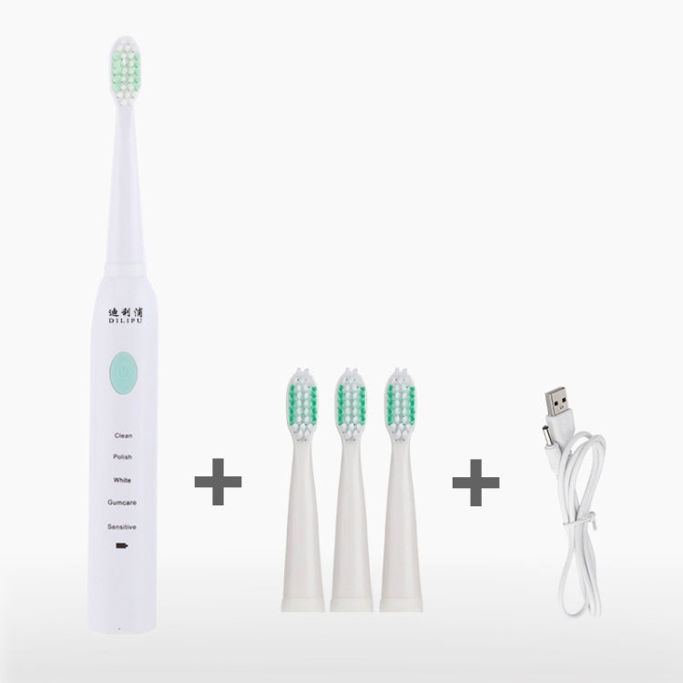 DELIPU Electric Toothbrush Rechargeable Sonic 5-Speed Adjustment Children Adult Household Waterproof Soft Hair Whitening Toothbrush, USB Charging Cable  (Blue), USB Charging Cable (White), USB Charging Stand (Blue), USB Charging Stand(Pink)������������...