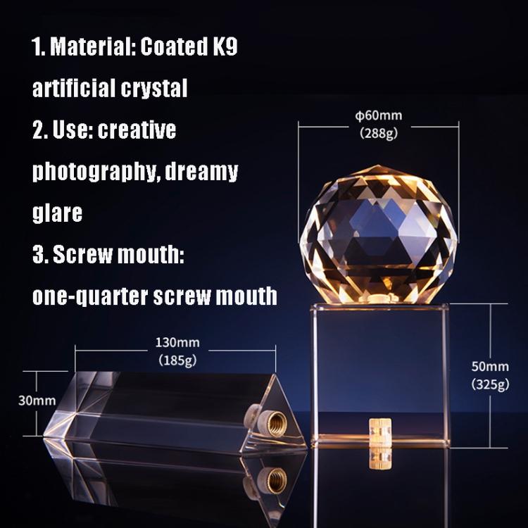 Crystal Photography Foreground Blur Film And Television Props, Round, Square, Triangular Prism, 3 in 1 with Tripod Set, Round Coating Upgrade, Square Coating Upgrade, Triangular Prism Coating Upgrade, 3 in 1 with Tripod Coating Upgrade