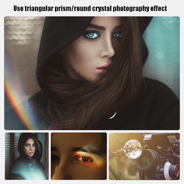 Crystal Photography Foreground Blur Film And Television Props, Round, Square, Triangular Prism, 3 in 1 with Tripod Set, Round Coating Upgrade, Square Coating Upgrade, Triangular Prism Coating Upgrade, 3 in 1 with Tripod Coating Upgrade