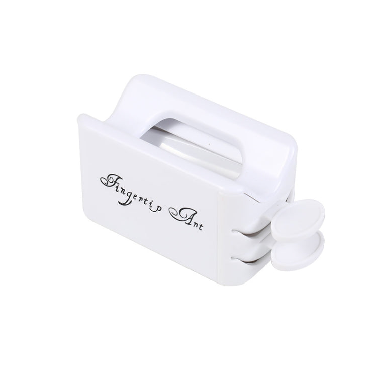 Nail Art Double-Layer Powder Jewelry Recycling Box Portable Infiltration Powder Container Manicure Tool