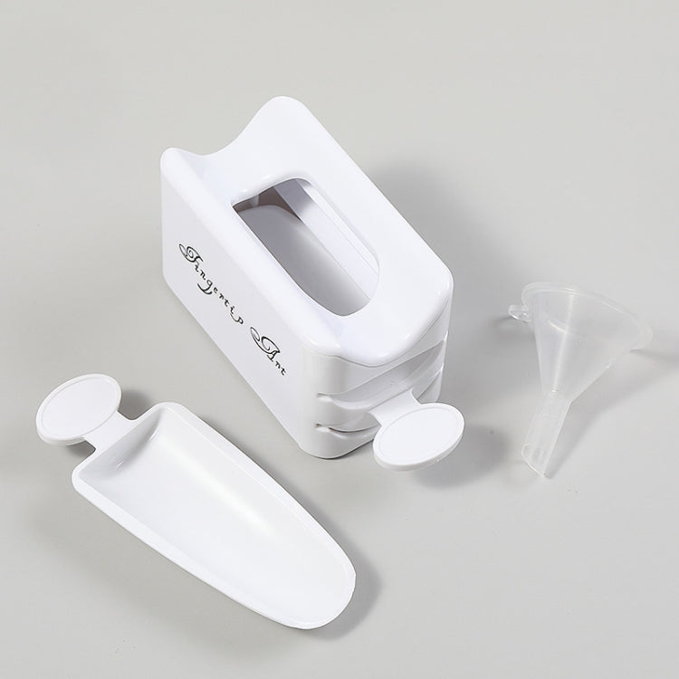 Nail Art Double-Layer Powder Jewelry Recycling Box Portable Infiltration Powder Container Manicure Tool