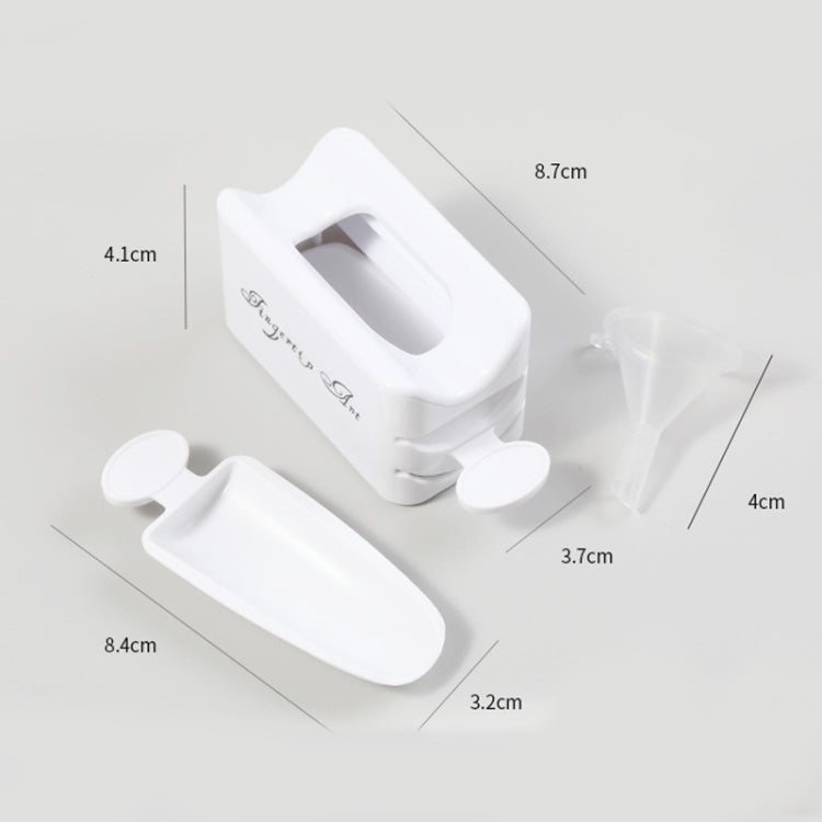 Nail Art Double-Layer Powder Jewelry Recycling Box Portable Infiltration Powder Container Manicure Tool