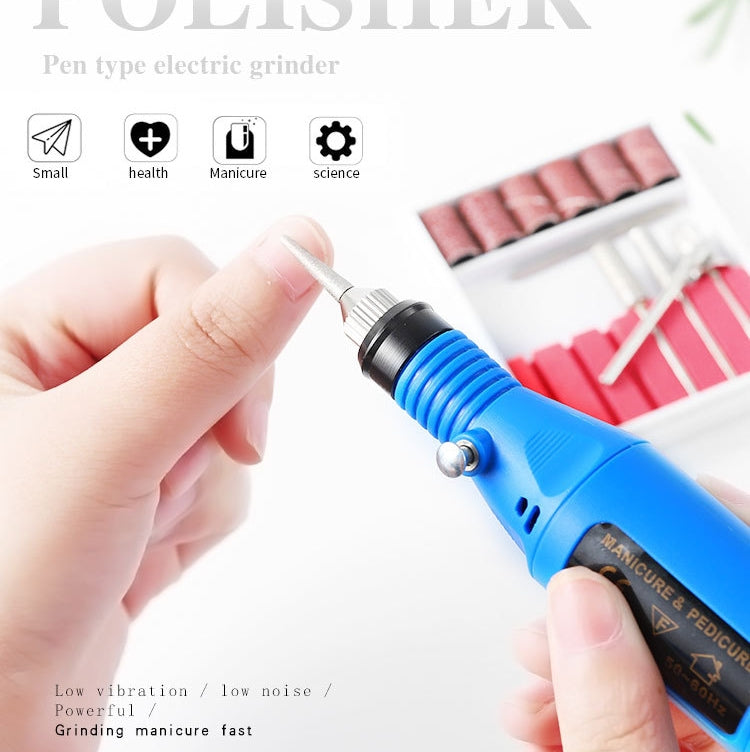 Mini Electrical Nail Grinding Machine USB Portable Electrical Grinder Set, USB White, USB Green, USB Pink, USB Black, USB Rose Red, USB Blue