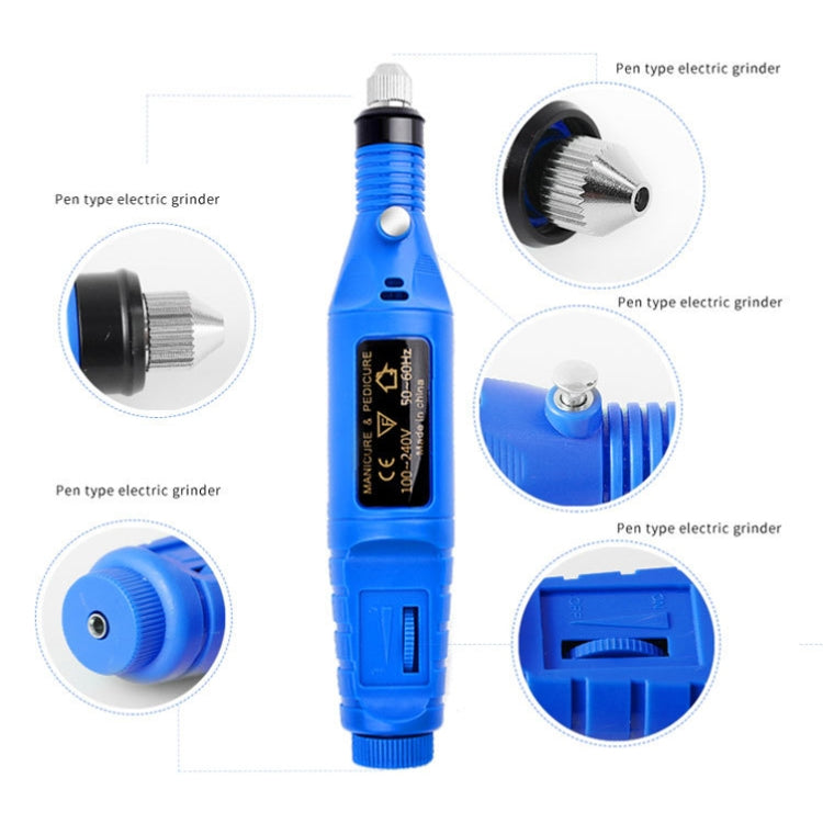 Mini Electrical Nail Grinding Machine USB Portable Electrical Grinder Set, USB White, USB Green, USB Pink, USB Black, USB Rose Red, USB Blue