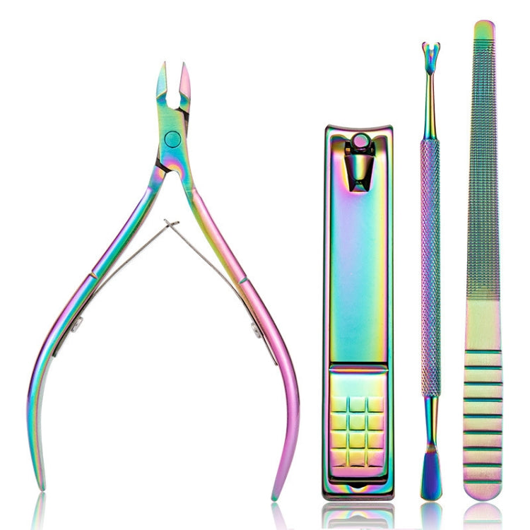 2 In 1 FABIYAN Color Titanium Nail Art Tool Set Dead Skin Shears Steel Push Nail File Pliers, 13 In 1, 14 In 1, 4 In 1, 2 In 1