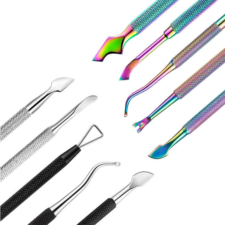 FABIYAN Stainless Steel Dead Skin Shear Steel Push Nail Art Tool Set, Specification: Set 3, Set 1, Set 2, Set 3, 3 Sets  Set 4, Set 5, Set 6, Set 7, Set 8, Set 9, Set 11, Set 12, Set 13, Set 14, Set 15, Set 16