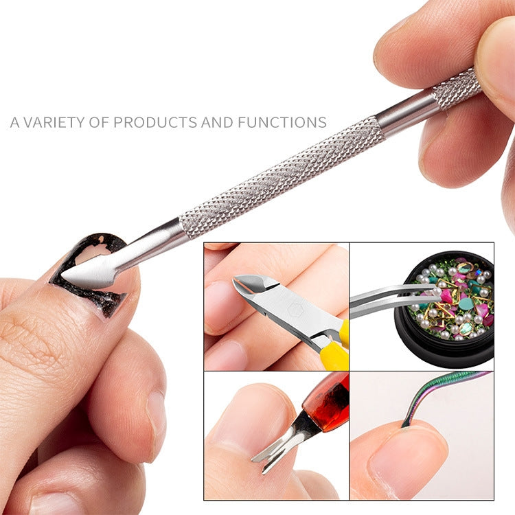 FABIYAN Stainless Steel Dead Skin Shear Steel Push Nail Art Tool Set, Specification: Set 3, Set 1, Set 2, Set 3, 3 Sets  Set 4, Set 5, Set 6, Set 7, Set 8, Set 9, Set 11, Set 12, Set 13, Set 14, Set 15, Set 16