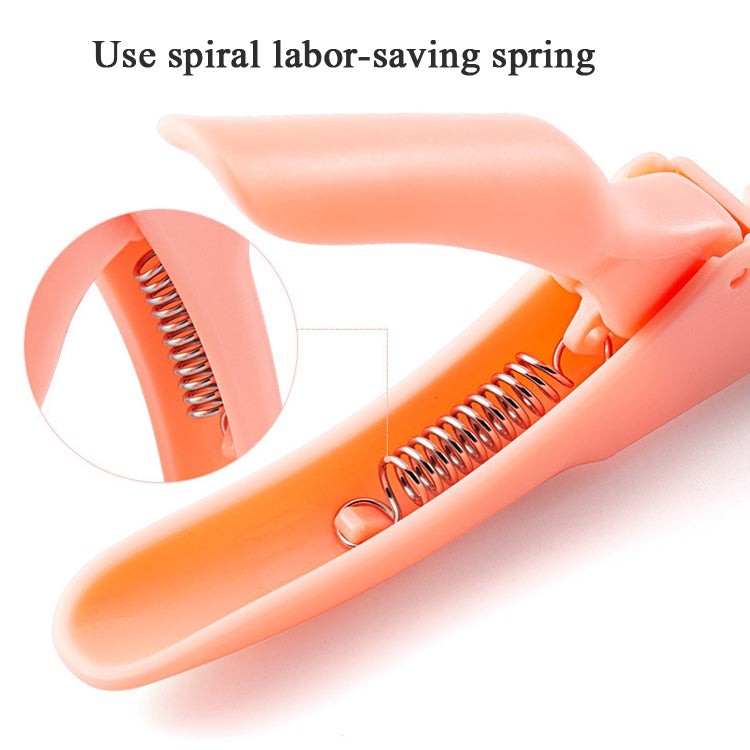 Nail Scissors U-Shaped Scissors DIY French Nail Fake Nail Scissors, Specification: Light Blue, Black, Rose Red, Blue With Hood, Black With Hood, Orange With Hood, Rose Red With Hood, Light Blue