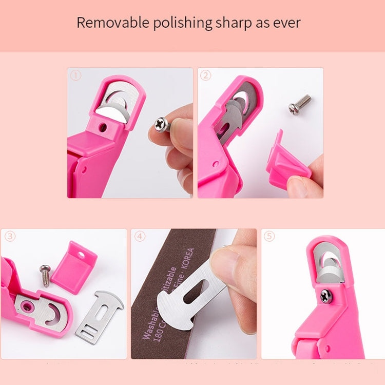 Nail Scissors U-Shaped Scissors DIY French Nail Fake Nail Scissors, Specification: Light Blue, Black, Rose Red, Blue With Hood, Black With Hood, Orange With Hood, Rose Red With Hood, Light Blue