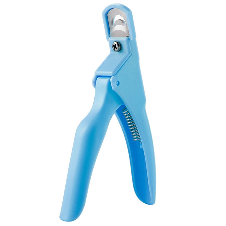 Nail Scissors U-Shaped Scissors DIY French Nail Fake Nail Scissors, Specification: Light Blue, Black, Rose Red, Blue With Hood, Black With Hood, Orange With Hood, Rose Red With Hood, Light Blue