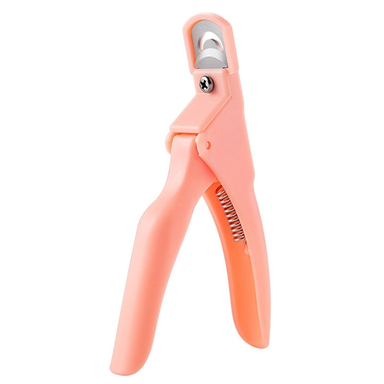 Nail Scissors U-Shaped Scissors DIY French Nail Fake Nail Scissors, Specification: Light Blue, Black, Rose Red, Blue With Hood, Black With Hood, Orange With Hood, Rose Red With Hood, Light Blue
