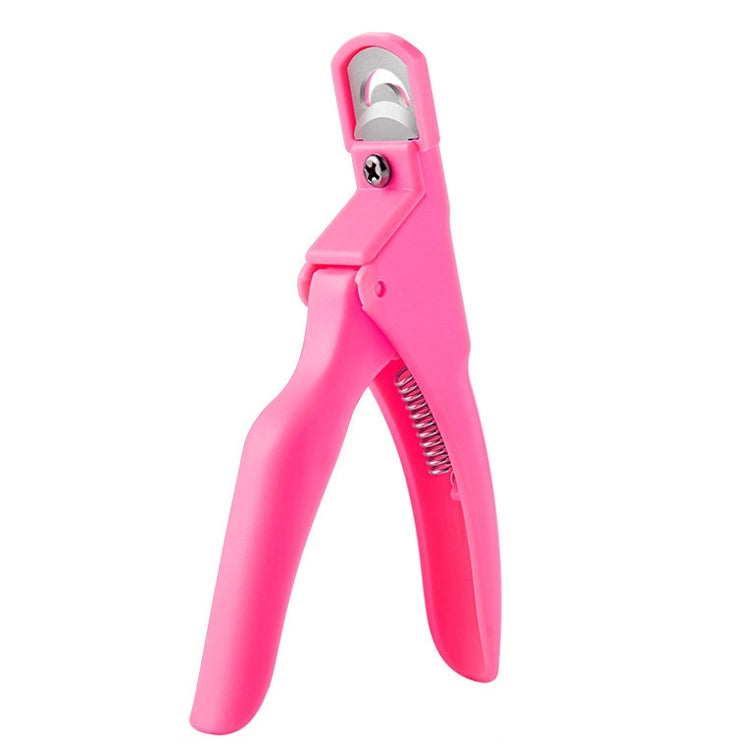 Nail Scissors U-Shaped Scissors DIY French Nail Fake Nail Scissors, Specification: Light Blue, Black, Rose Red, Blue With Hood, Black With Hood, Orange With Hood, Rose Red With Hood, Light Blue
