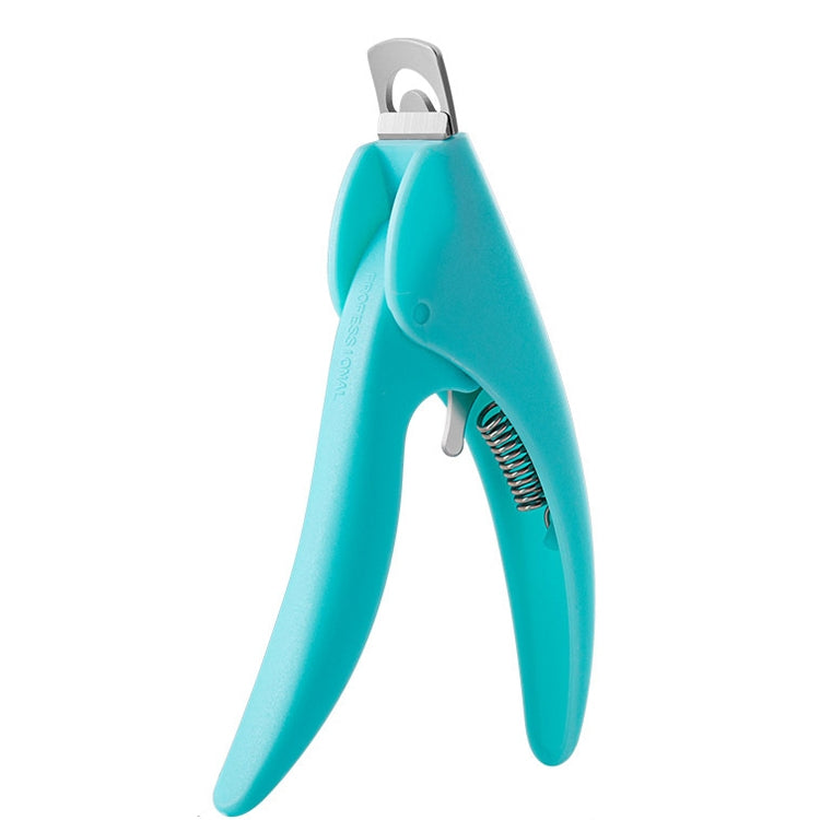 Nail Scissors U-Shaped Scissors DIY French Nail Fake Nail Scissors, Specification: Light Blue, Black, Rose Red, Blue With Hood, Black With Hood, Orange With Hood, Rose Red With Hood, Light Blue