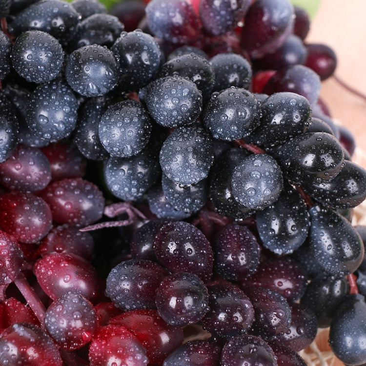 Simulation Fruit Simulation Grapes PVC with Cream Grape Shoot Props, 4 Bunches 36 Black Grapes, 4 Bunches 36 Green Grapes, 4 Bunches 36 Red Grapes, 4 Bunches 36 Grain Agate Grapes, 4 Bunches 36 Purple Grapes, 4 Bunches 60 Black Grapes������������������...