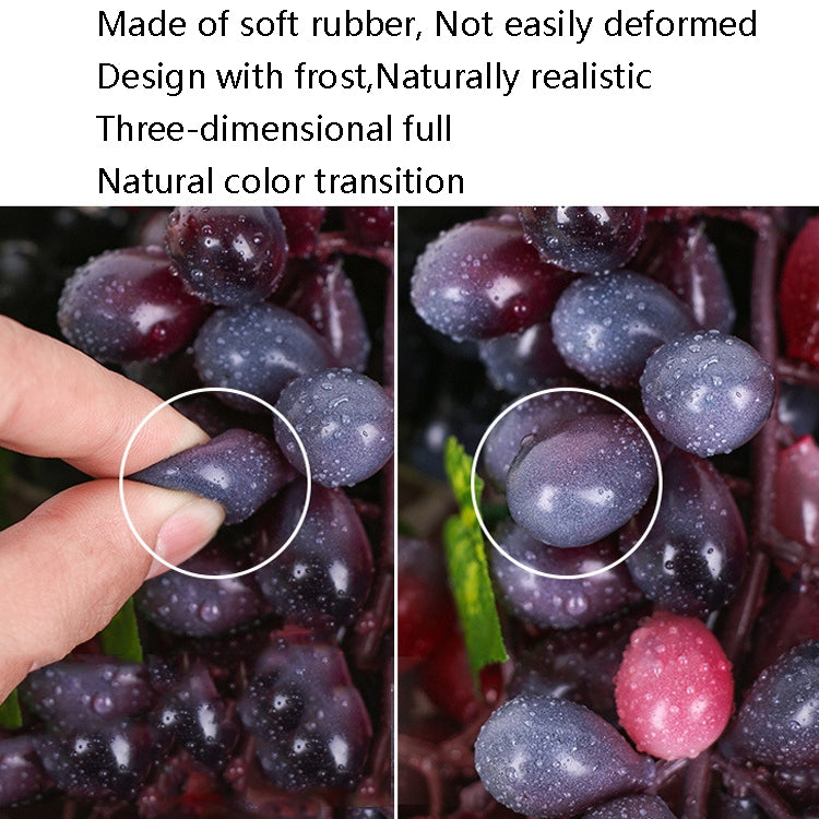 Simulation Fruit Simulation Grapes PVC with Cream Grape Shoot Props, 4 Bunches 36 Black Grapes, 4 Bunches 36 Green Grapes, 4 Bunches 36 Red Grapes, 4 Bunches 36 Grain Agate Grapes, 4 Bunches 36 Purple Grapes, 4 Bunches 60 Black Grapes������������������...