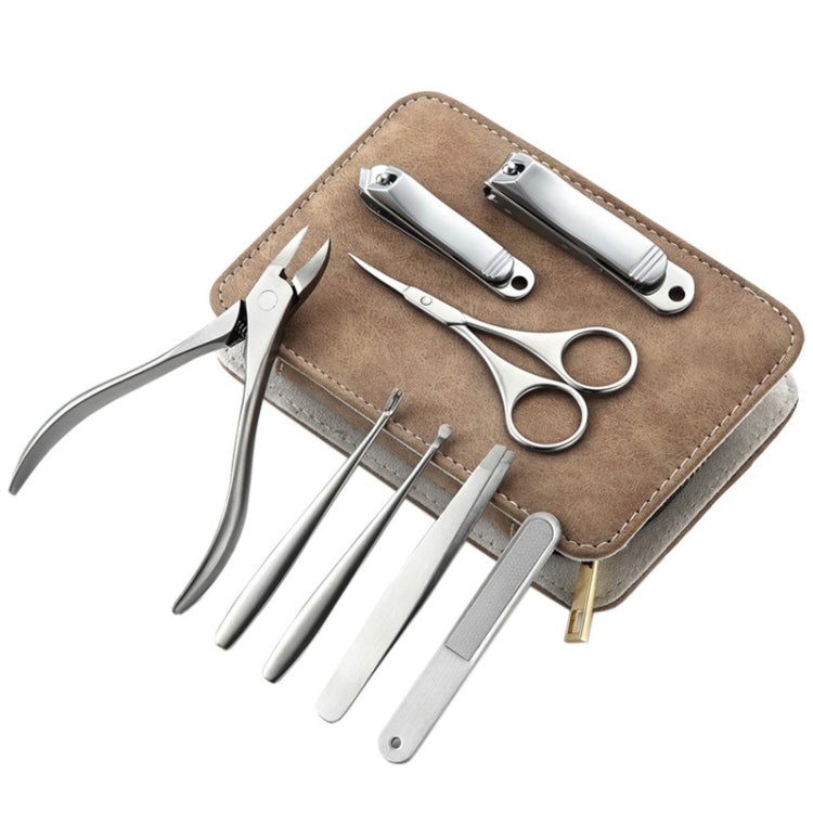 8 In 1 Nail Shear Manicure Tools Stainless Steel Nail Clippers Ordinary Nose Hair Clipper, Eagle Nose Pliers, Ordinary, Eagle Nose Pliers Nose Hair Clipper, Ordinary Nose Hair Clipper