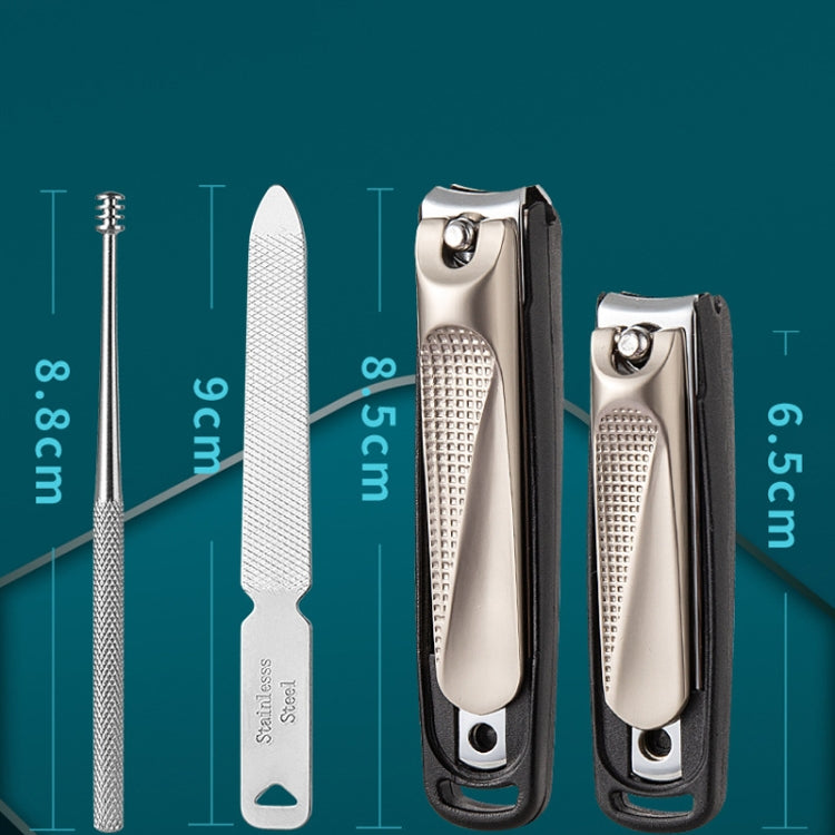 5pcs /Set Nail Scissors Portable Manicure Tool, Style:, Classic (Silver), Classic (Black), Classic (Rose Gold), Classic (Beige), Anti-splash (Black), Anti-splash (Silver), Anti-splash (Rose Gold), Anti-splash (Beige)������������������������������������...