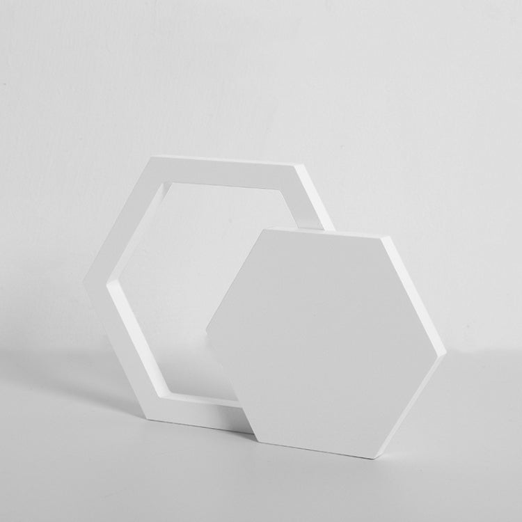 Solid Wood Geometric Polygon Camera Props Creative Photography Ornaments, Flat Ladder, Square Hollow Circle, Hexagon+Hollow Hexagon, Dual Circular Rings, Round+Ring, Hollow Square Ring Round, Solid Circulars, 5-layer Combined Ladder, Arch Low Inner Arc...