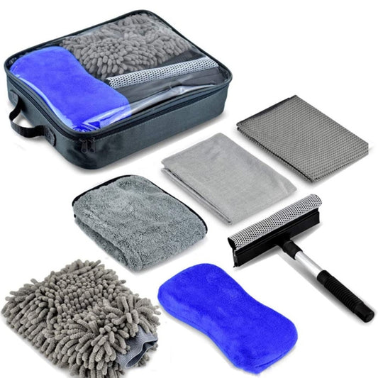 Car Wash Glove Sponge Scraper