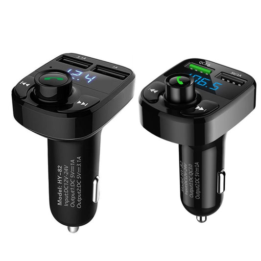 HY82 Car MP3 Bluetooth Receiver Dual USB Car Charger